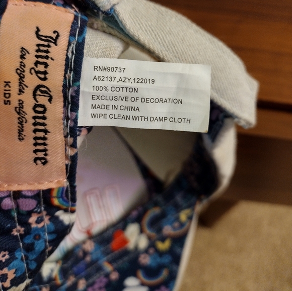 Juicy Couture Kid's Girl's Snap Back Baseball Cap - Picture 5 of 5